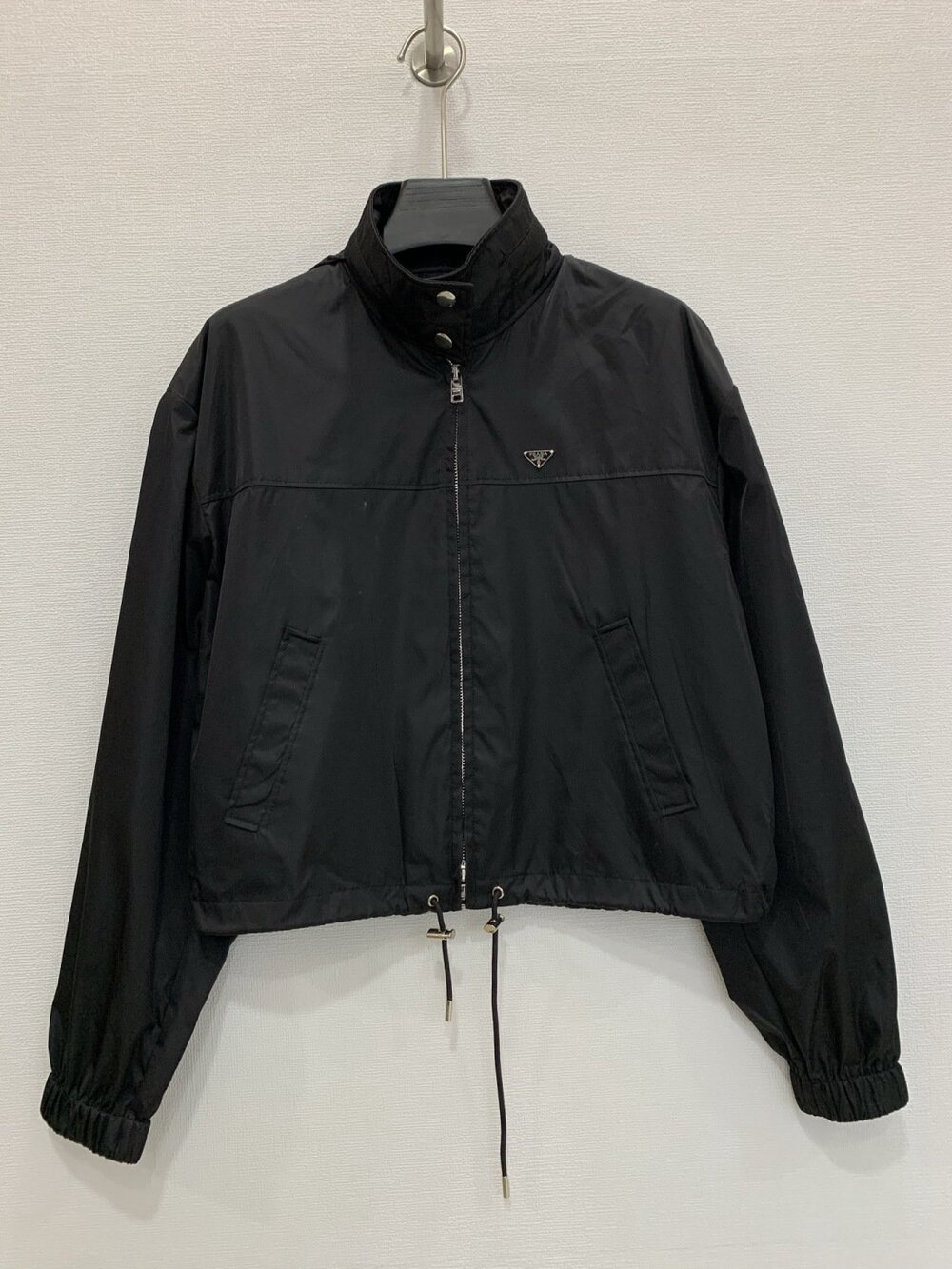 🖤Prada Triangle Logo Cropped Windbreaker